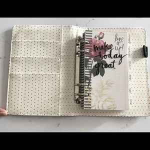 Heidi Swapp B&W Striped Undated Personal Planner
